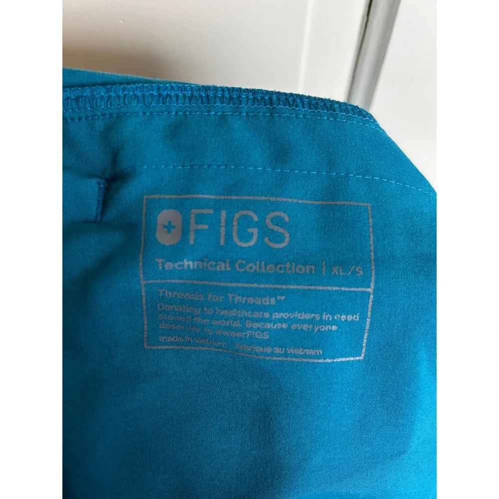 FIGS‎ Men Teal Blue Technical Collection Scrub Pants T2001S Size XL Short